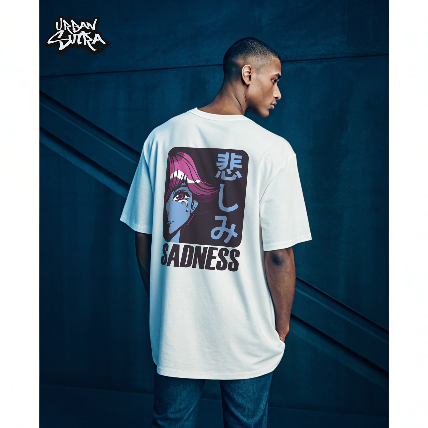 "Sadness" Men's Oversized Tee