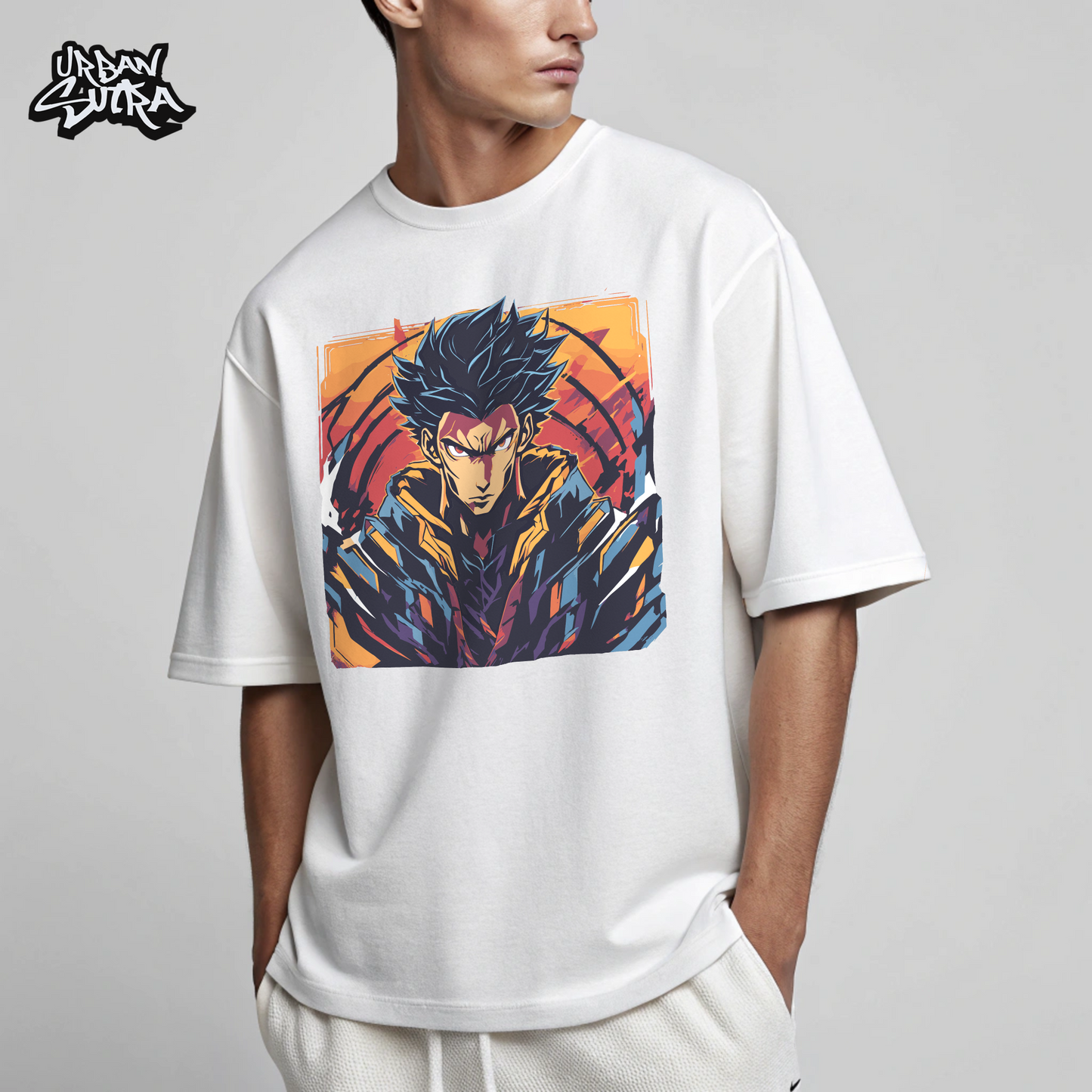 "Hero-Verse" Men's Oversized Tee