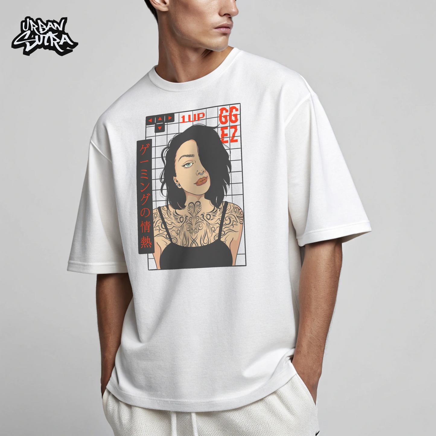 "GG EZ" Men's Oversized Tee