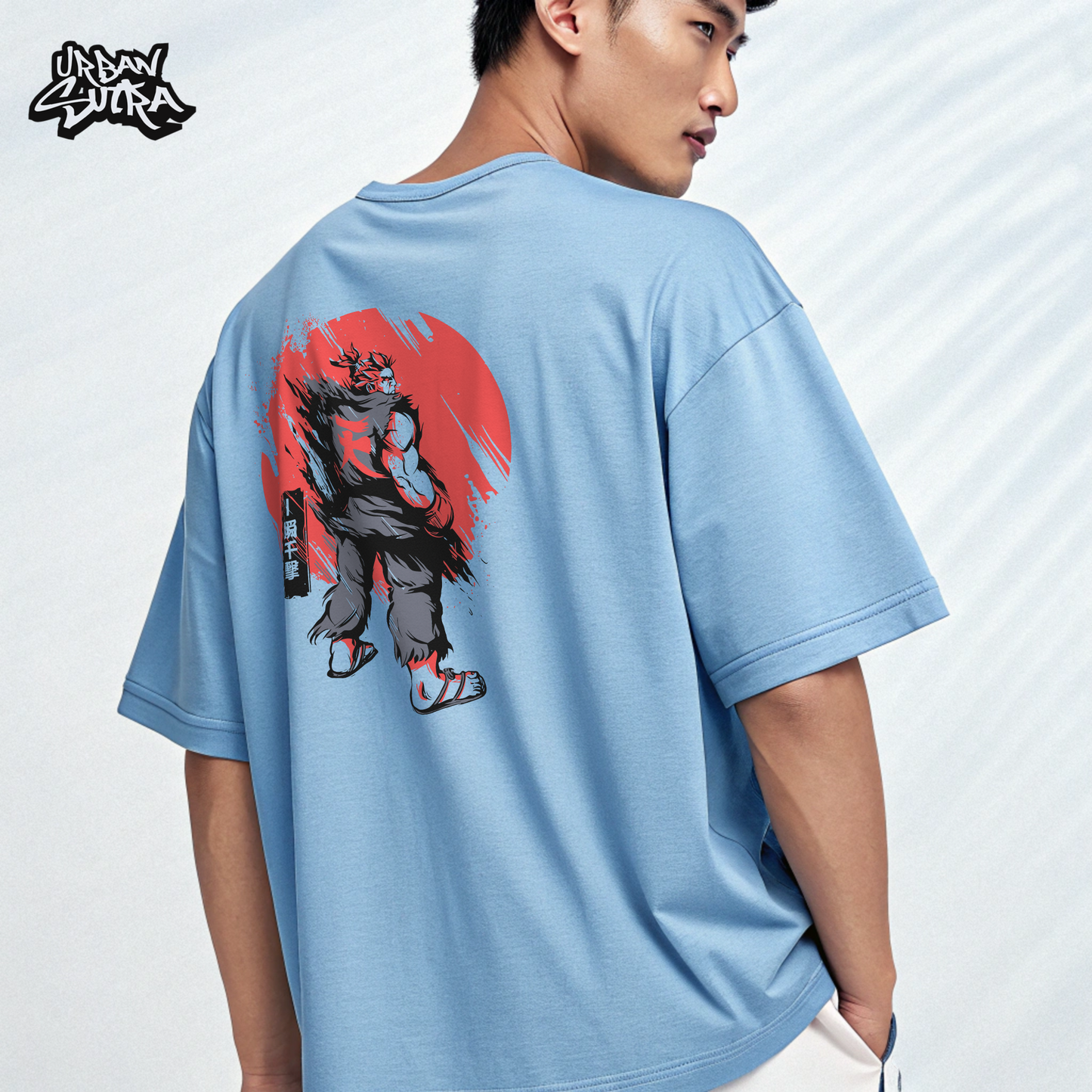 "Bloody Brawler" Men's Oversized Tee