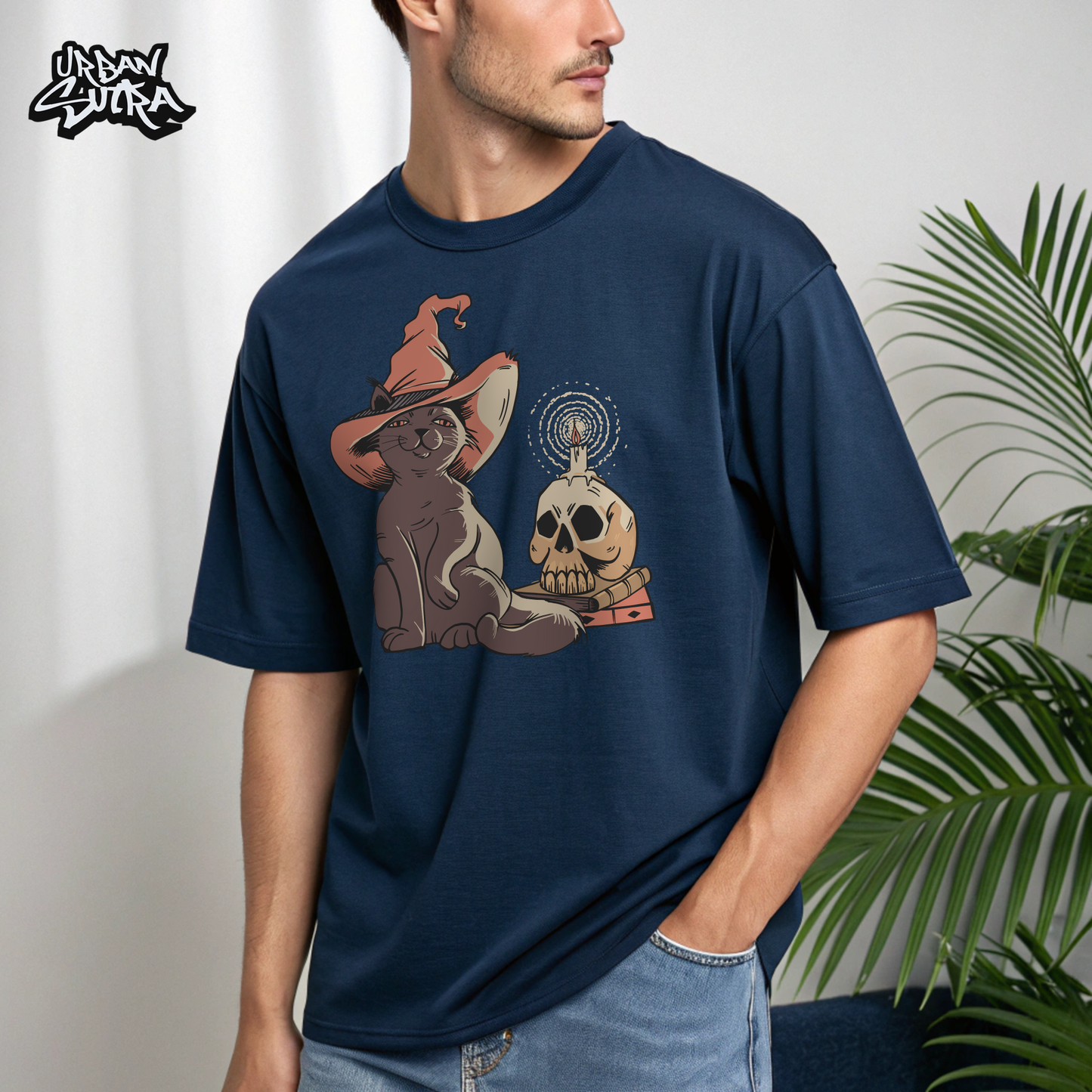 "Witch Nya" Men's Oversized Tee