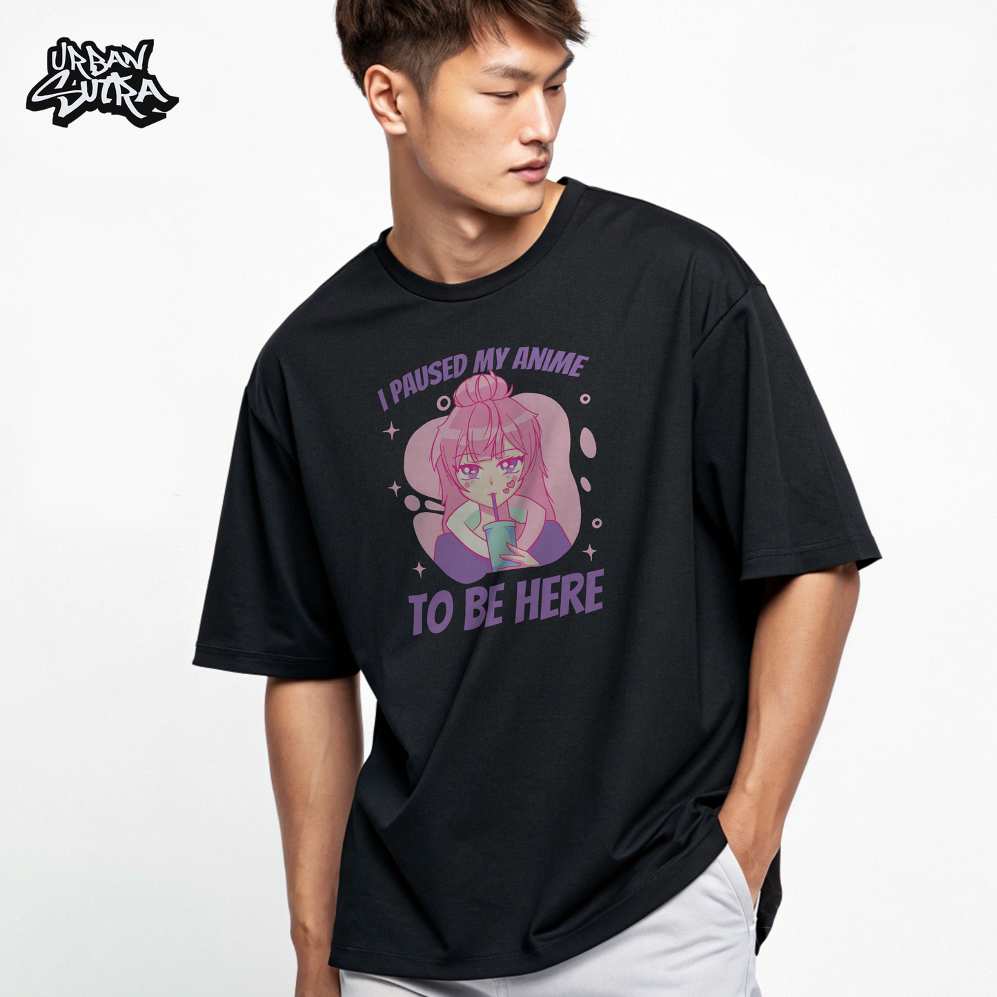 "Anime Love" Men's Oversized Tee