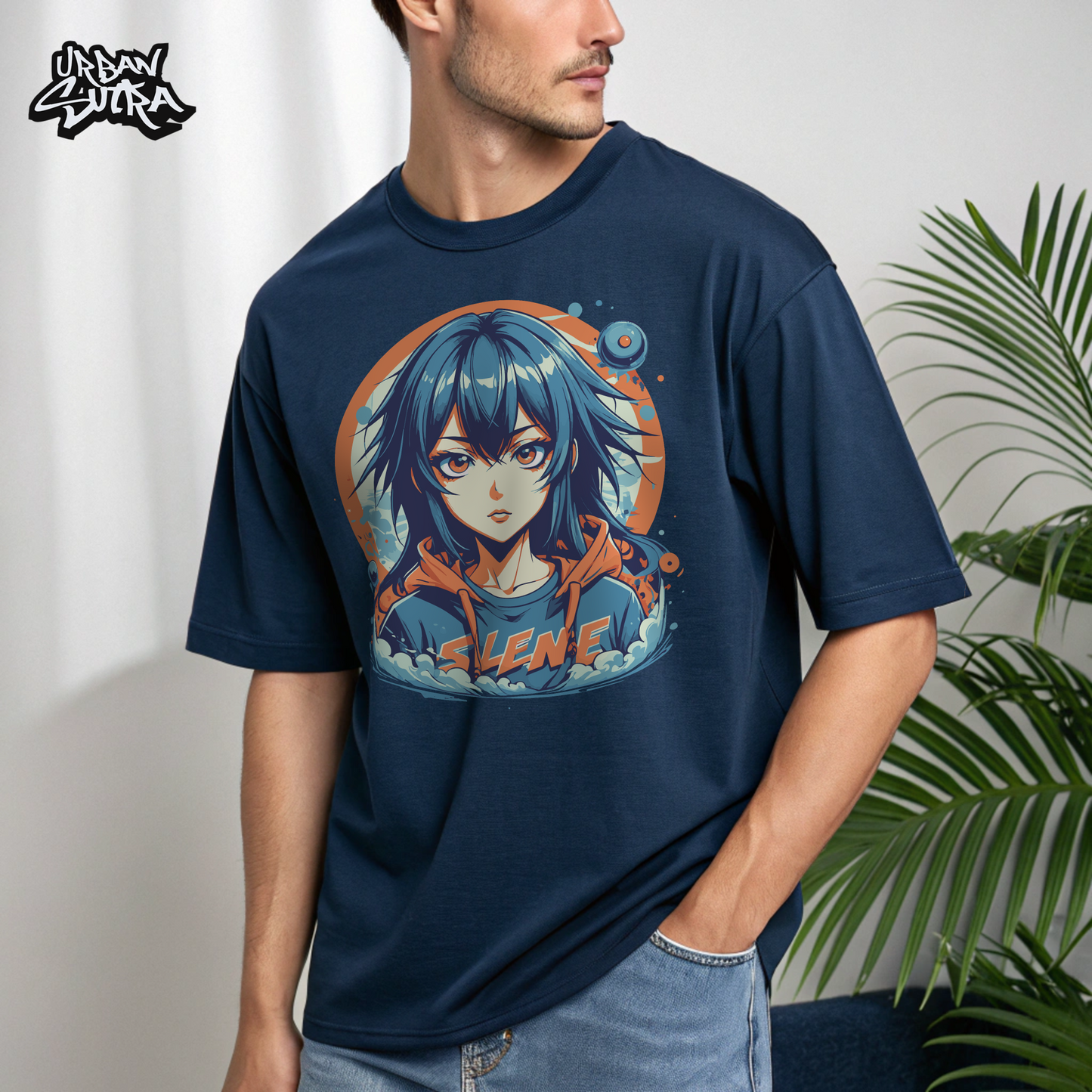 "Ocean & Moon" Men's Oversized Tee