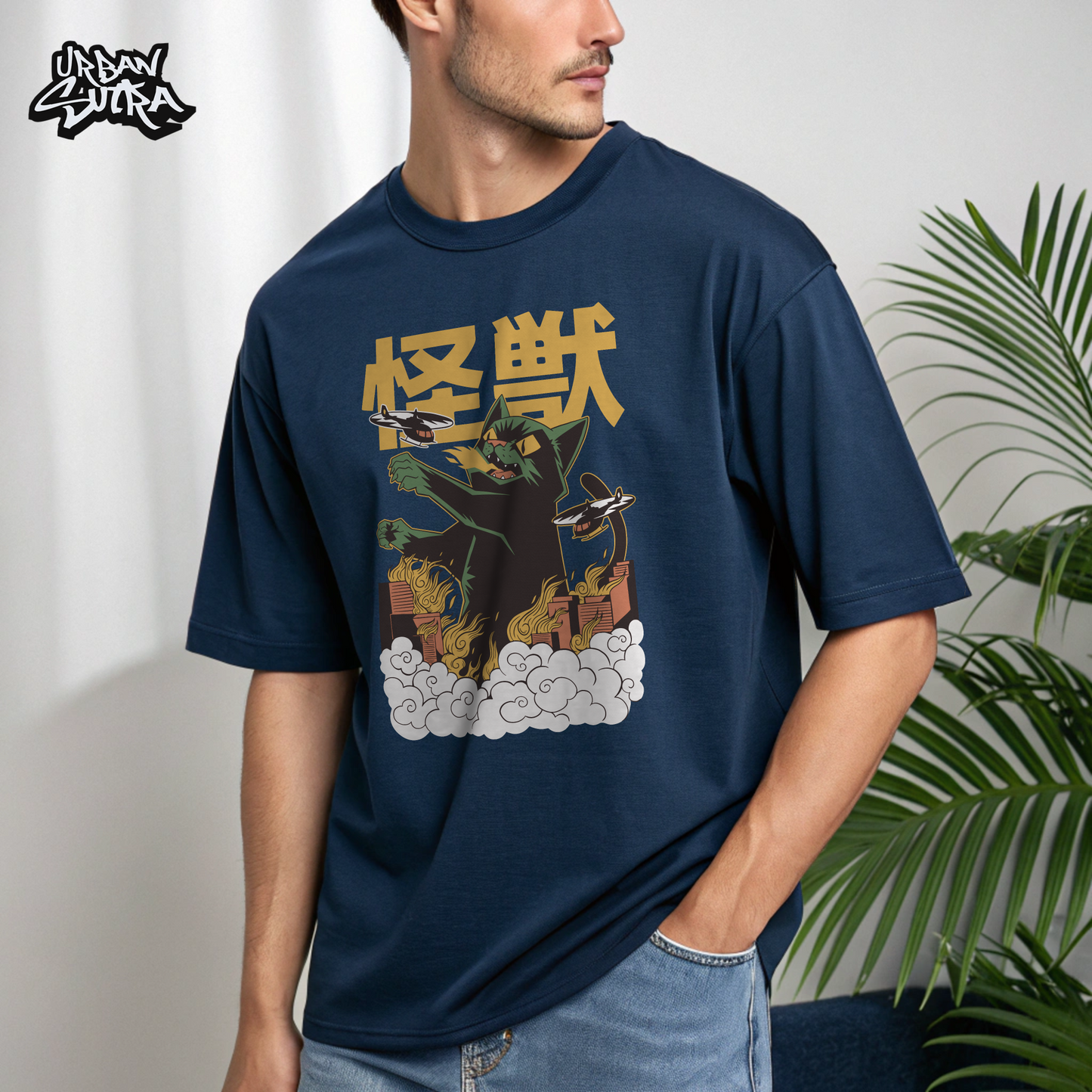 "Catzilla" Men's Oversized Tee