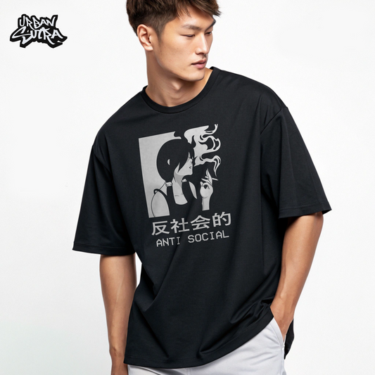 "Anti-Social" Men's Oversized Tee