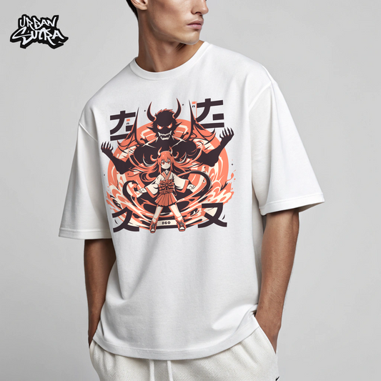 "Shojo Exorcist" Men's Oversized Tee