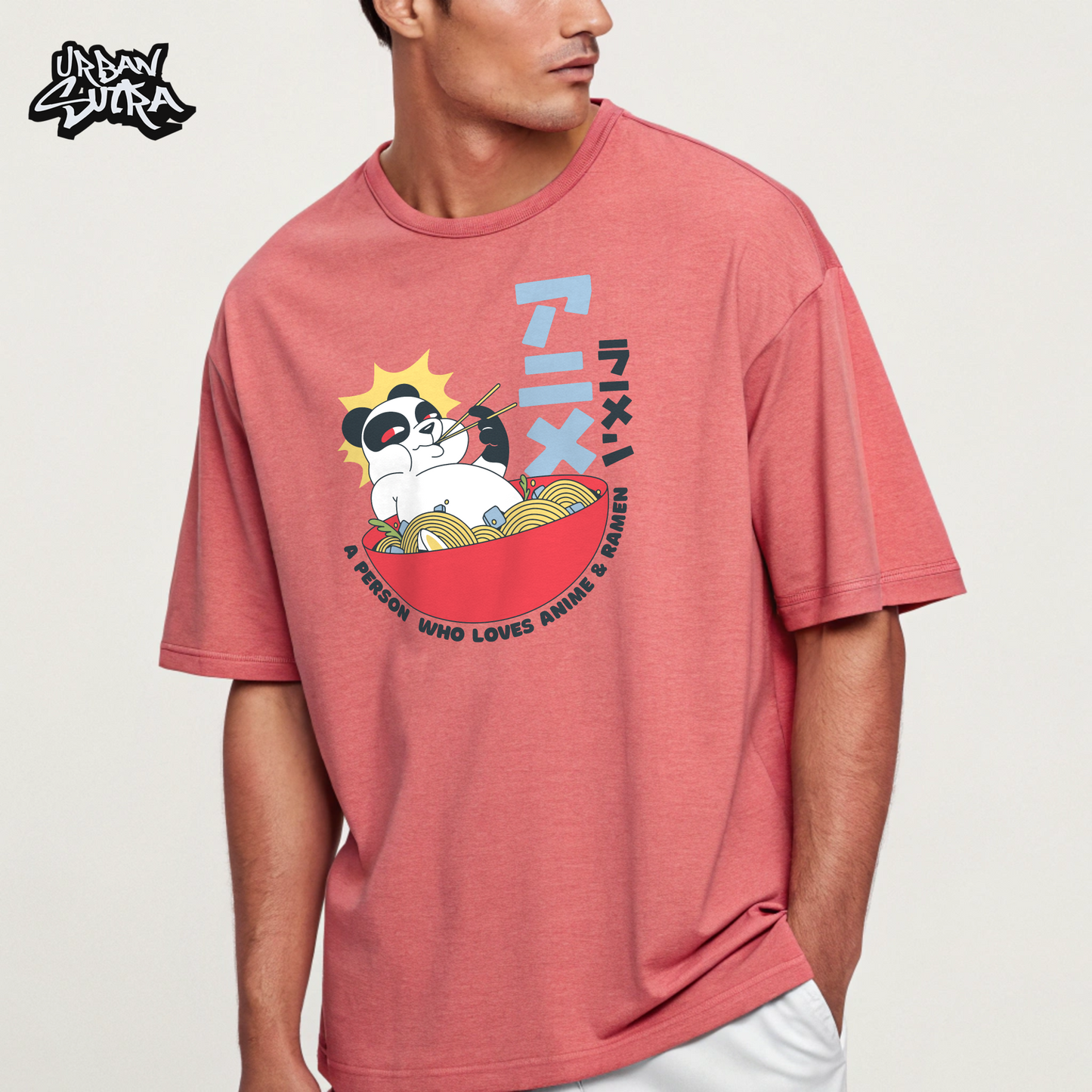 "Food Panda" Men's Oversized Tee