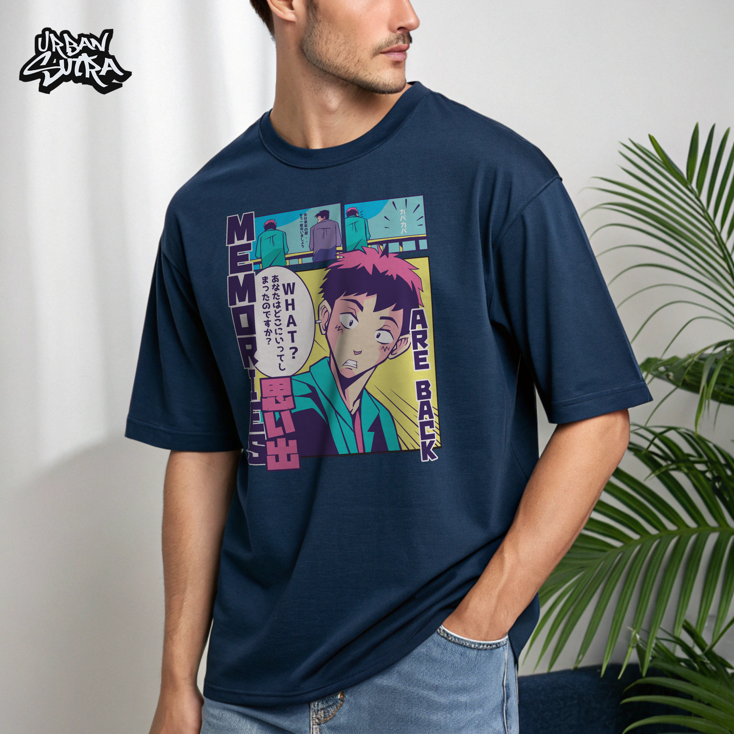 "Memories Return" Men's Oversized Tee