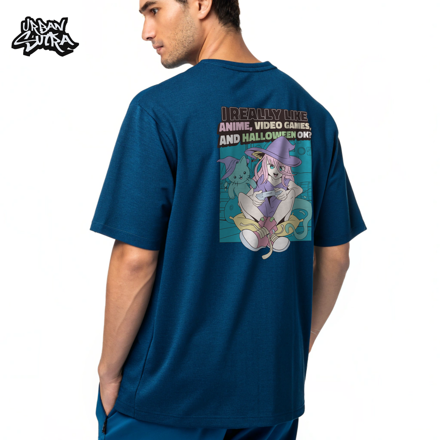 "Anime, Games & Halloween" Men's Oversized Tee
