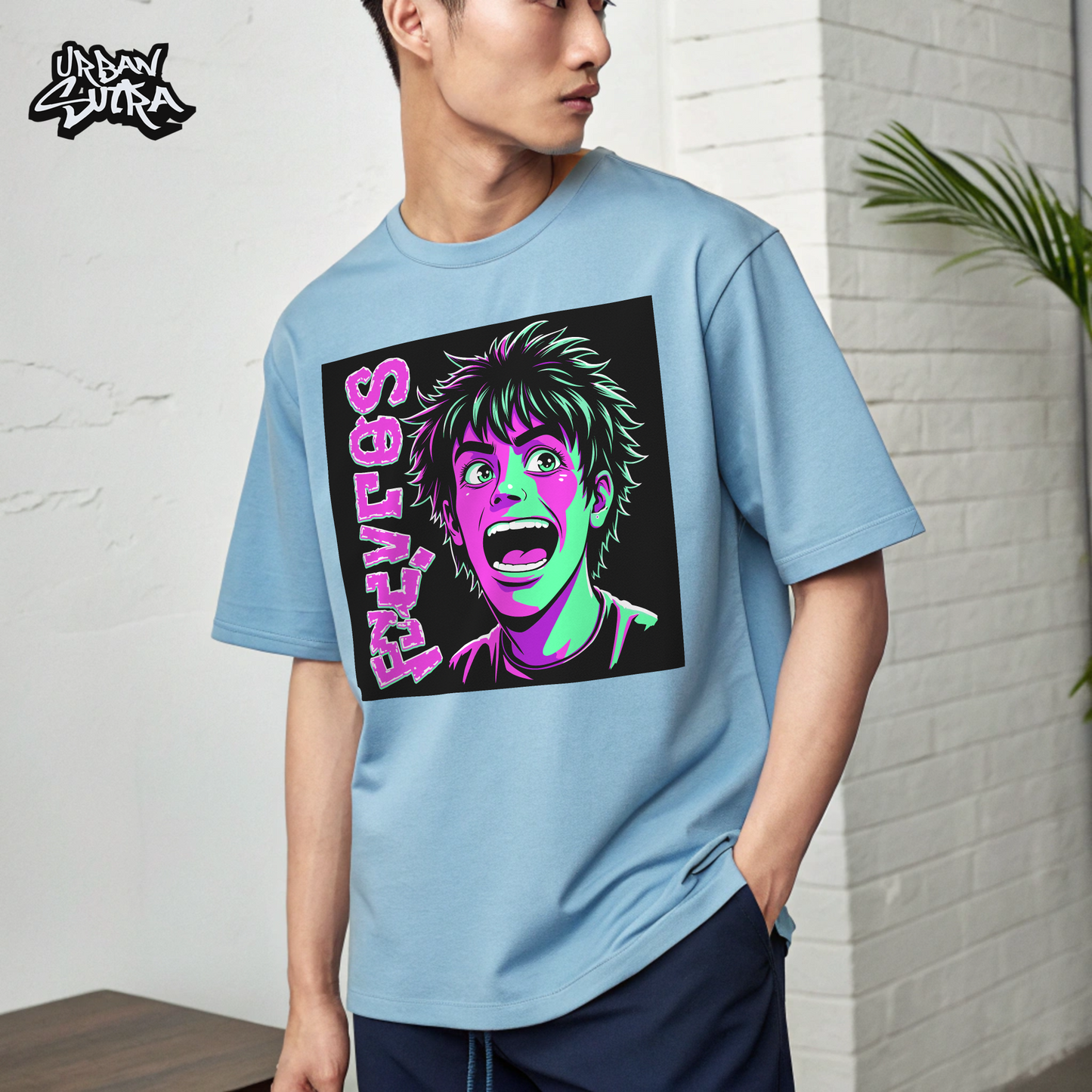 "Party Popper" Men's Oversized Tee