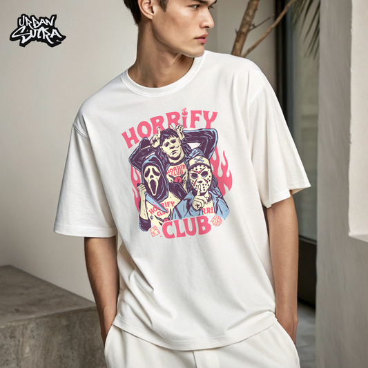 "Horrify Club" Men's Oversized Tee