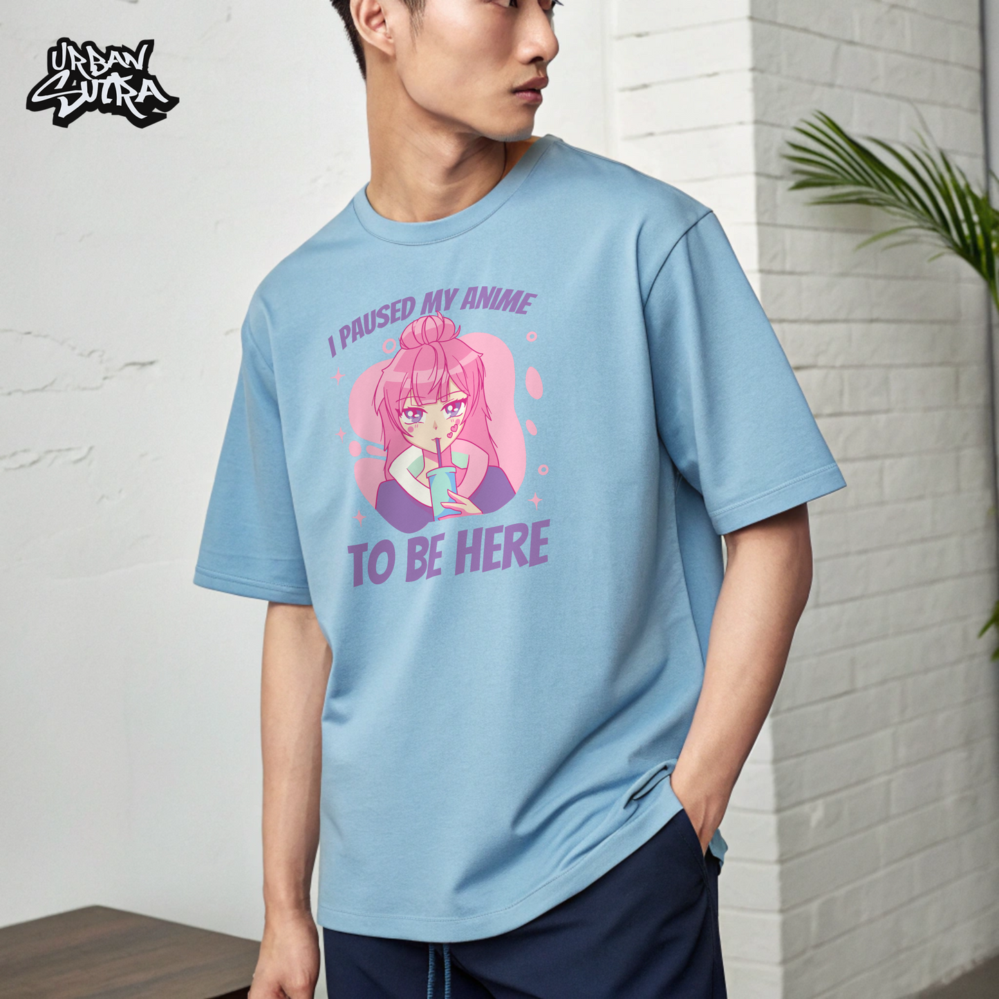 "Anime Love" Men's Oversized Tee