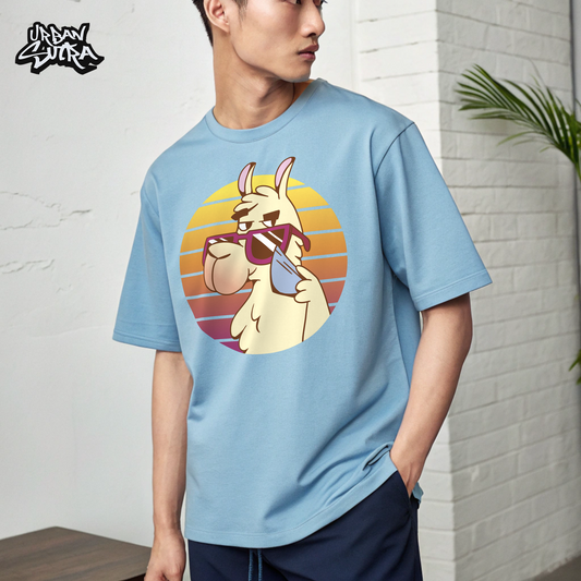 "Llama Cool" Men's Oversized Tee
