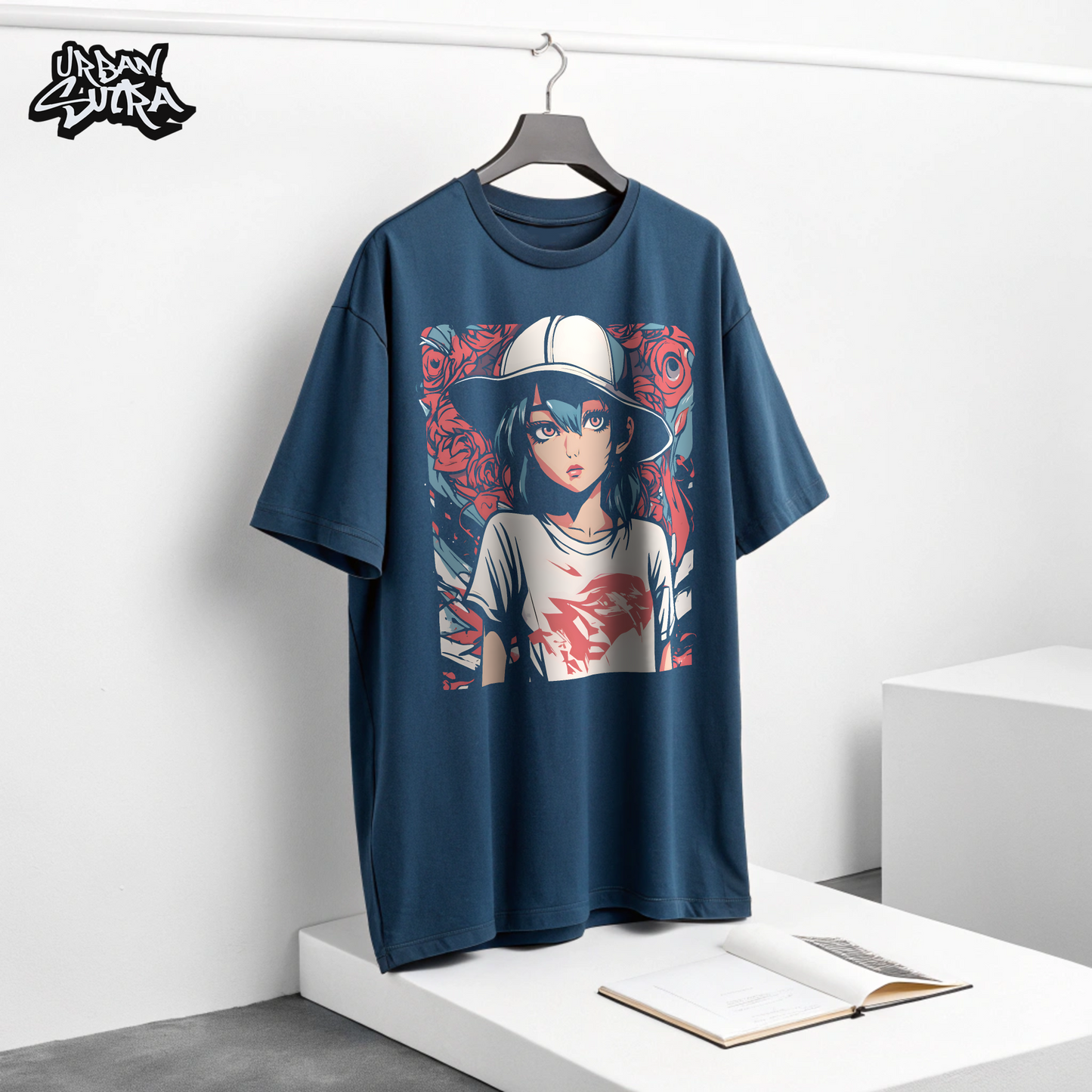 "Hana No Kanojo" Men's Oversized tee