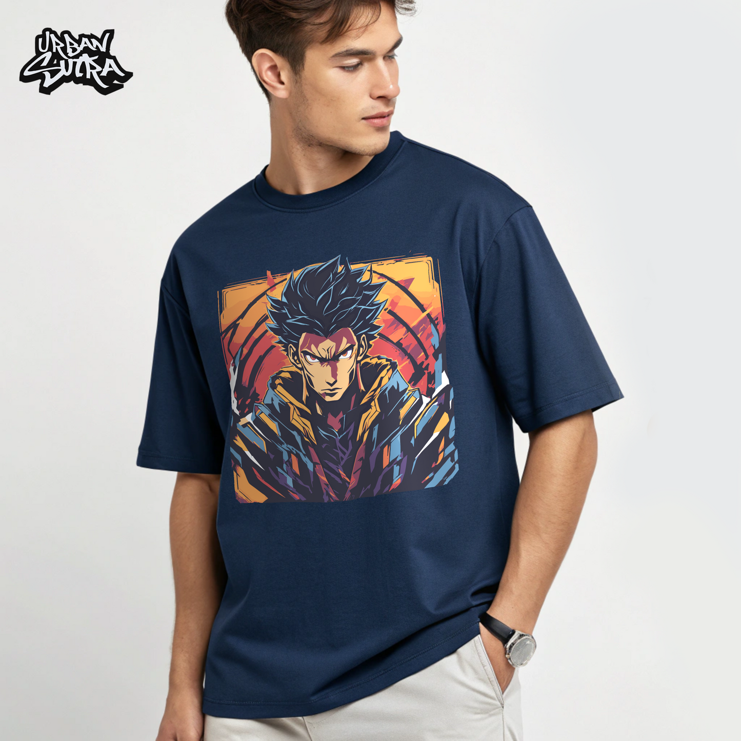 "Hero-Verse" Men's Oversized Tee