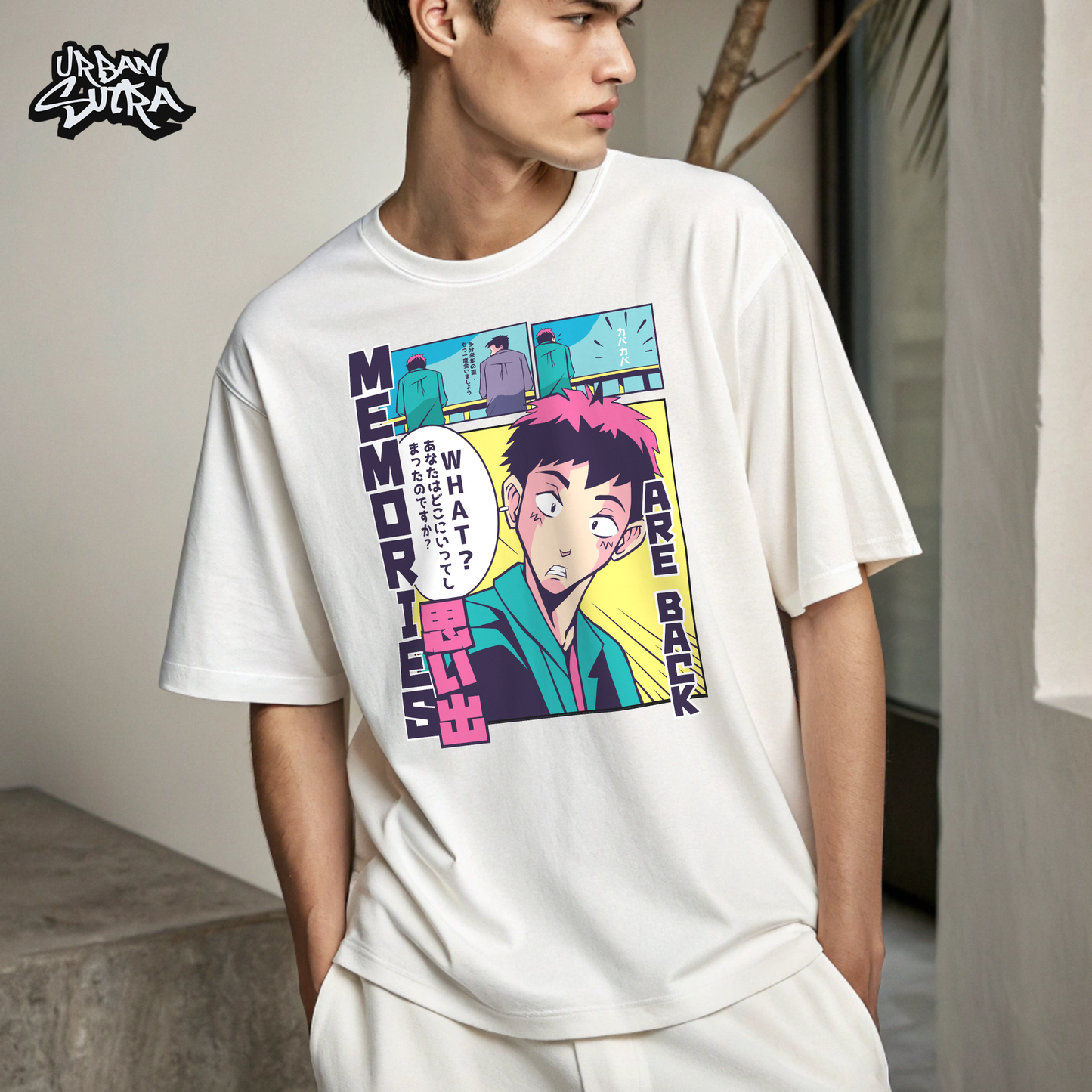 "Memories Return" Men's Oversized Tee