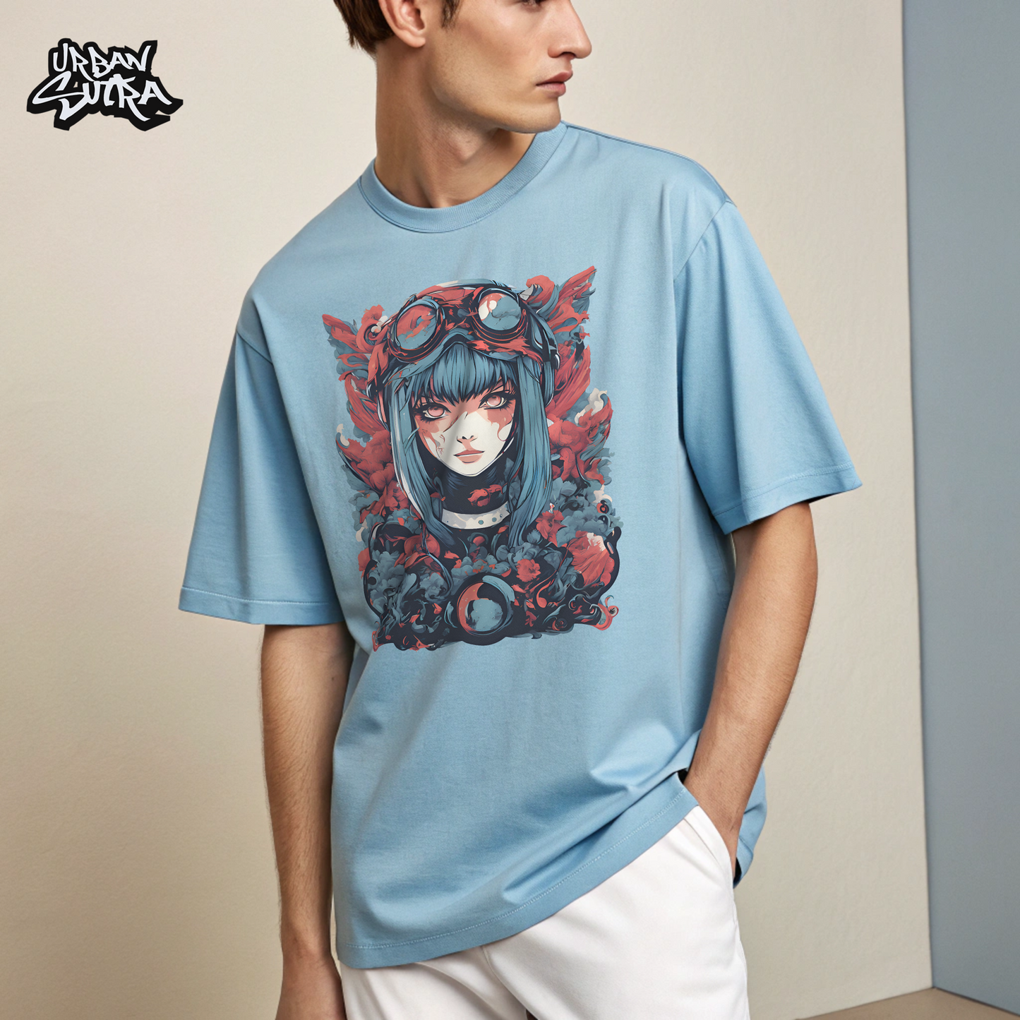 "Pilot of Wings" Men's Oversized Tee