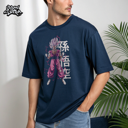 "Goku Super Saiyan" Men's Oversized Tee