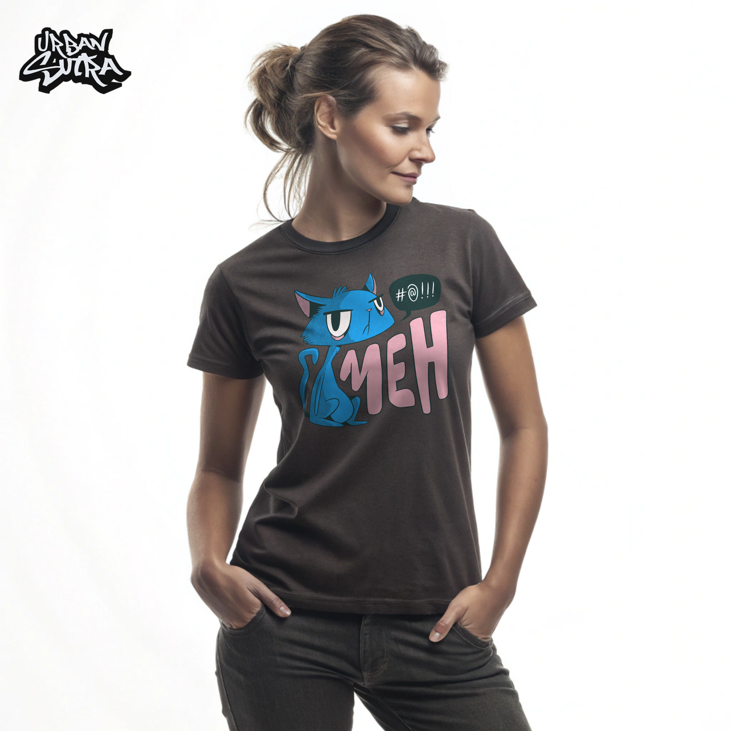 "Meh Cat" Women's Regular Tee