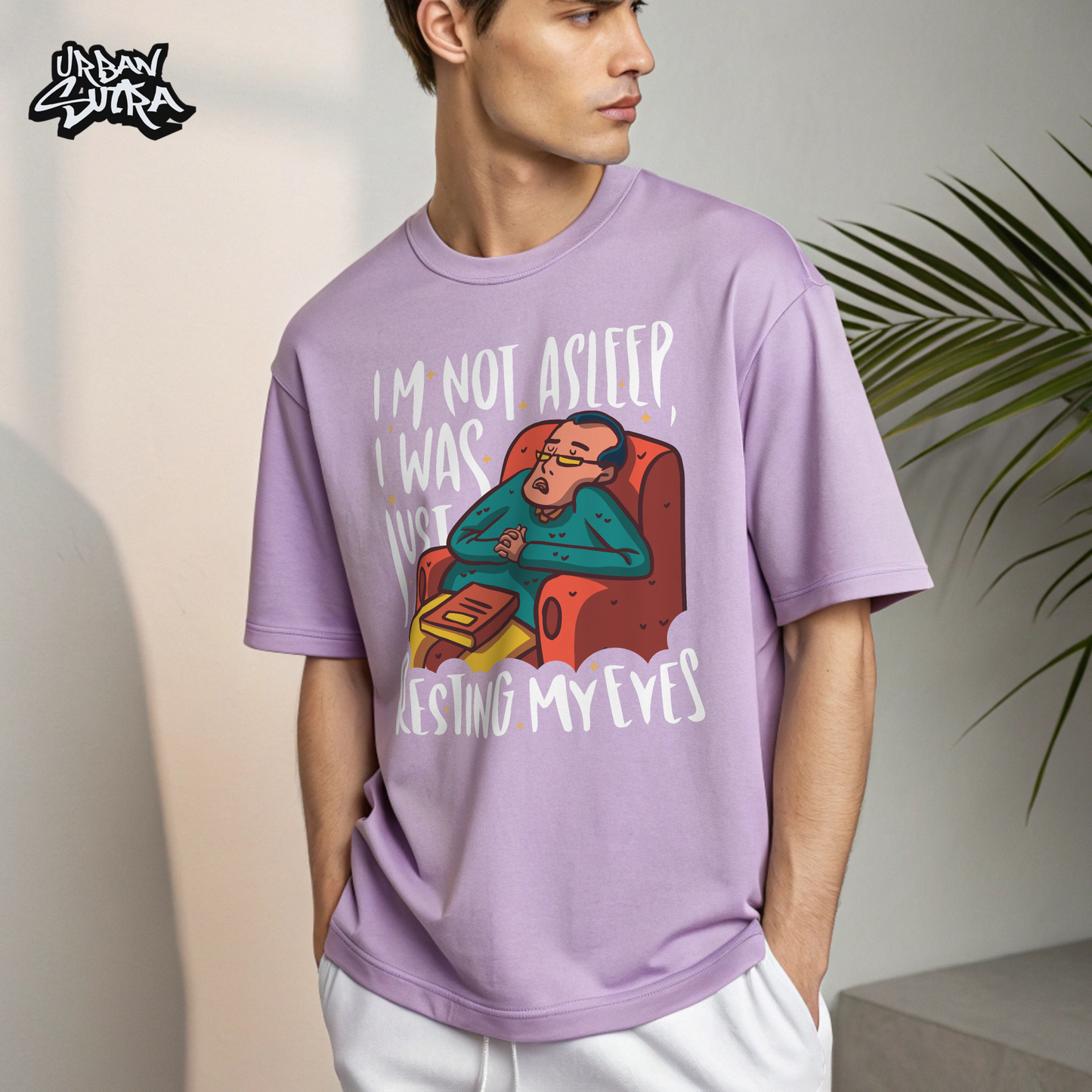 "Not Asleep" Men's Oversized Tee