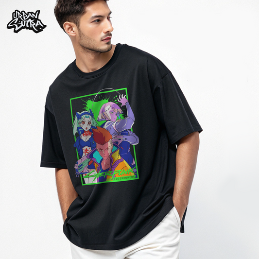 "Edge Runners" Men's Oversized Tee