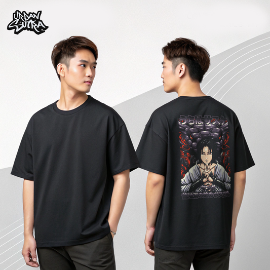 "Sasuke Sharingan" Men's Oversized Tee