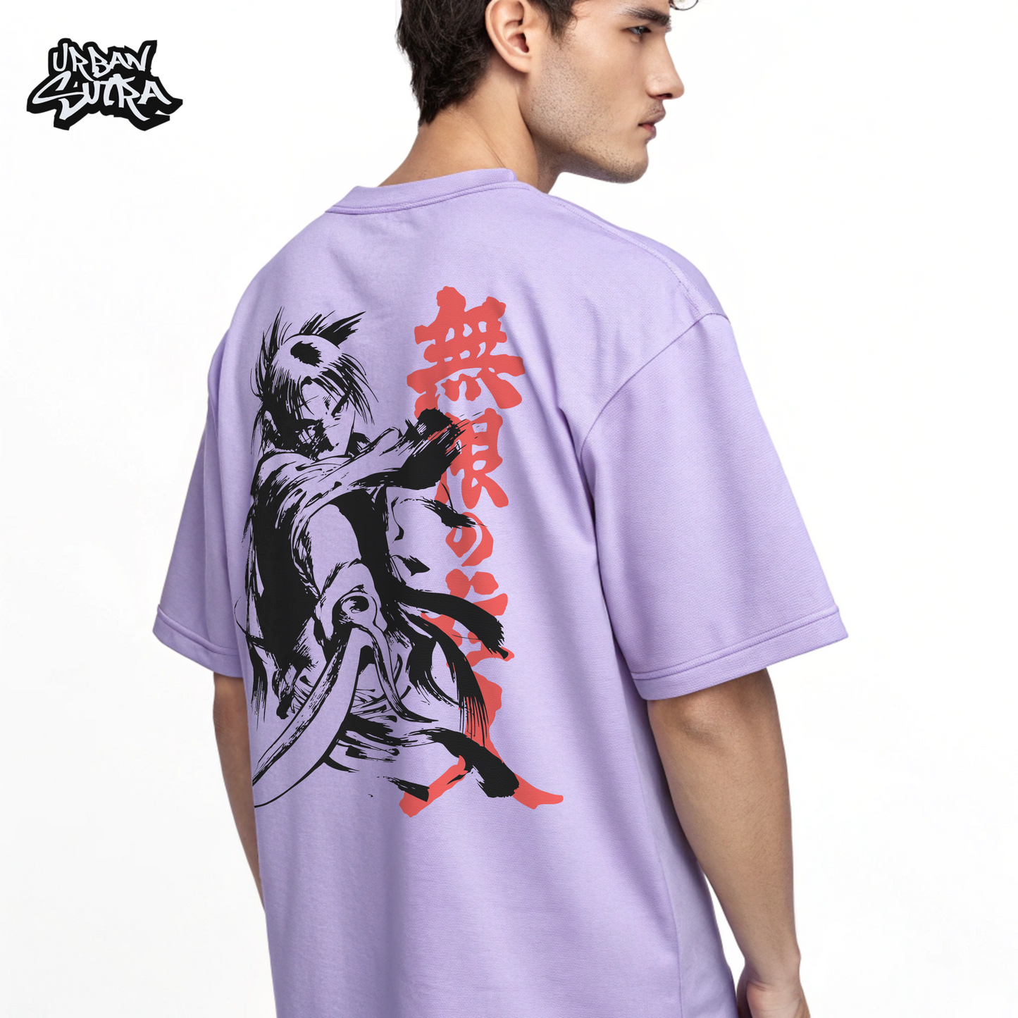 "Samurai Swordsman" Men's Oversized Tee