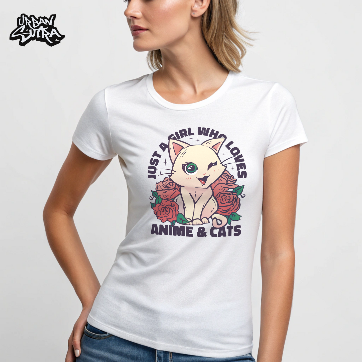 "Anime & Cats" Women's Regular Tee