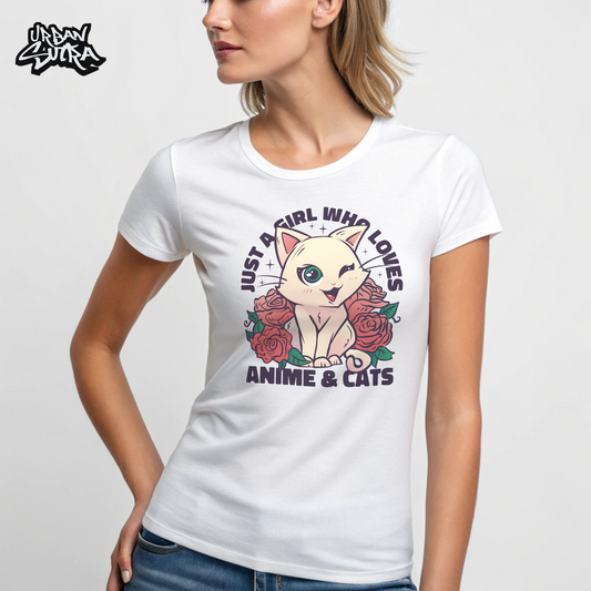 "Anime & Cats" Women's Regular Tee