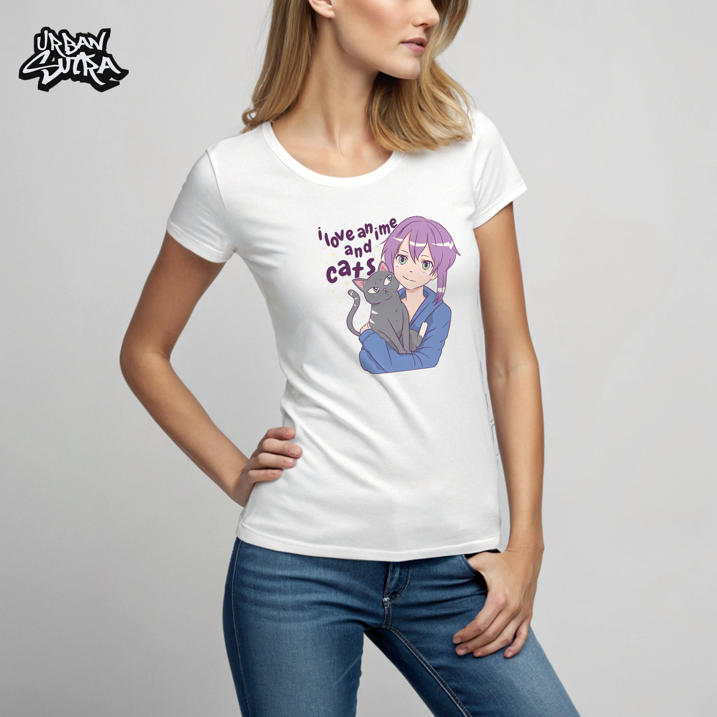 "Anime and Cats" Women's Regular Tee
