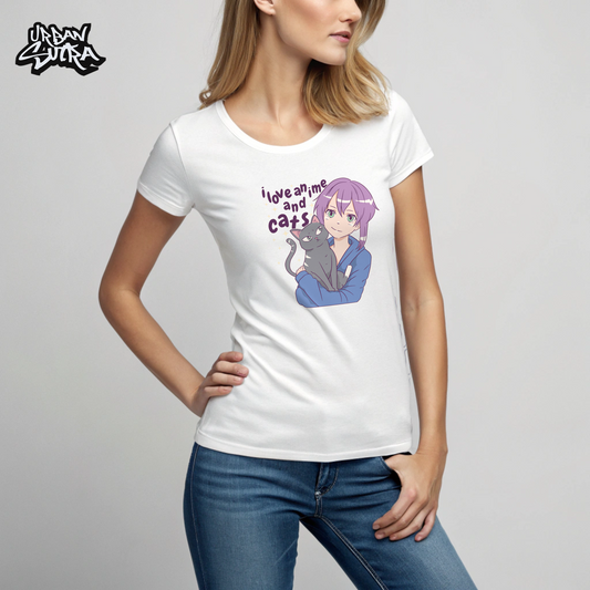 "Anime and Cats" Women's Regular Tee