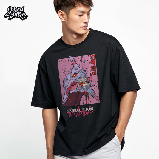 "Evangelion" Men's Oversized Tee