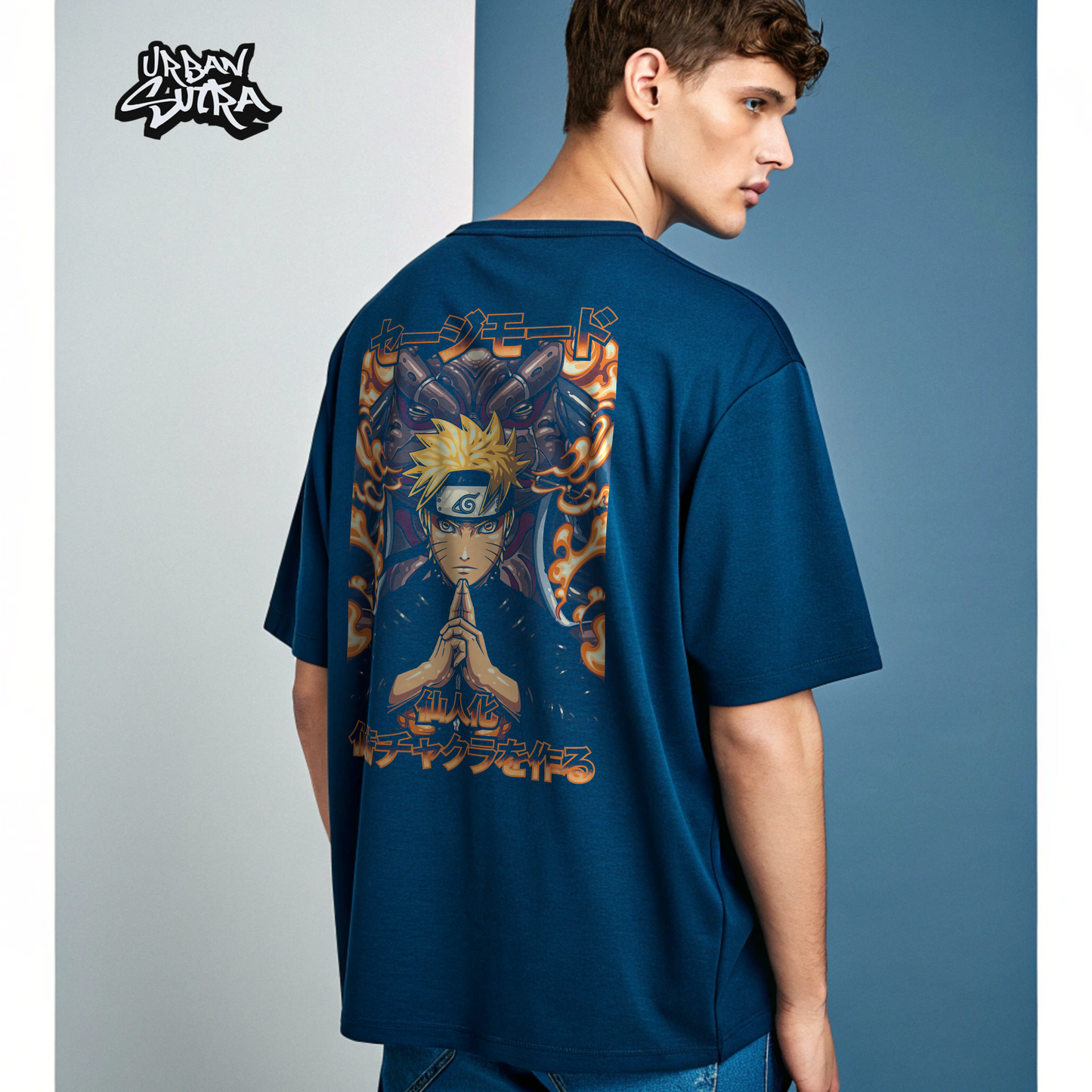 "Sage Naruto" Men's Oversized Tee