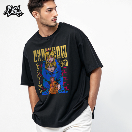 "Power & Denji" Men's Oversized Tee