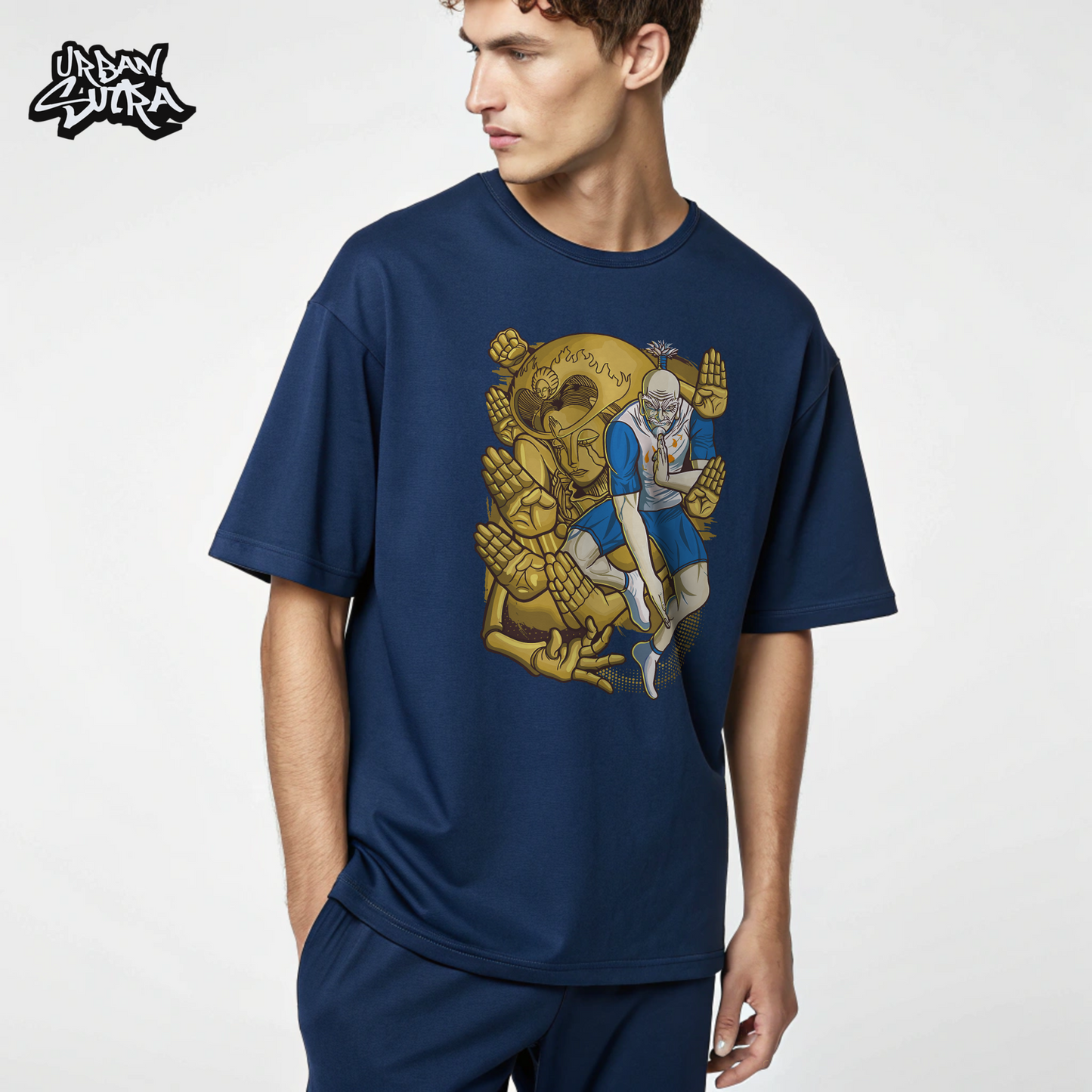 "Isaac Netero" Men's Oversized Tee