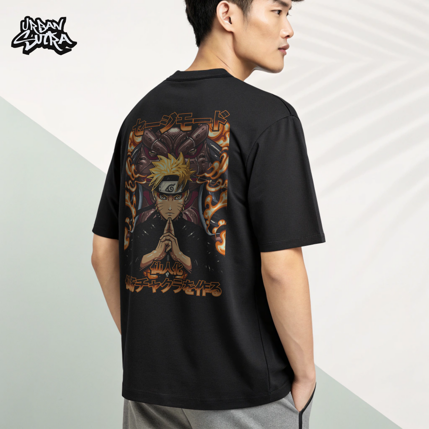 "Sage Naruto" Men's Oversized Tee