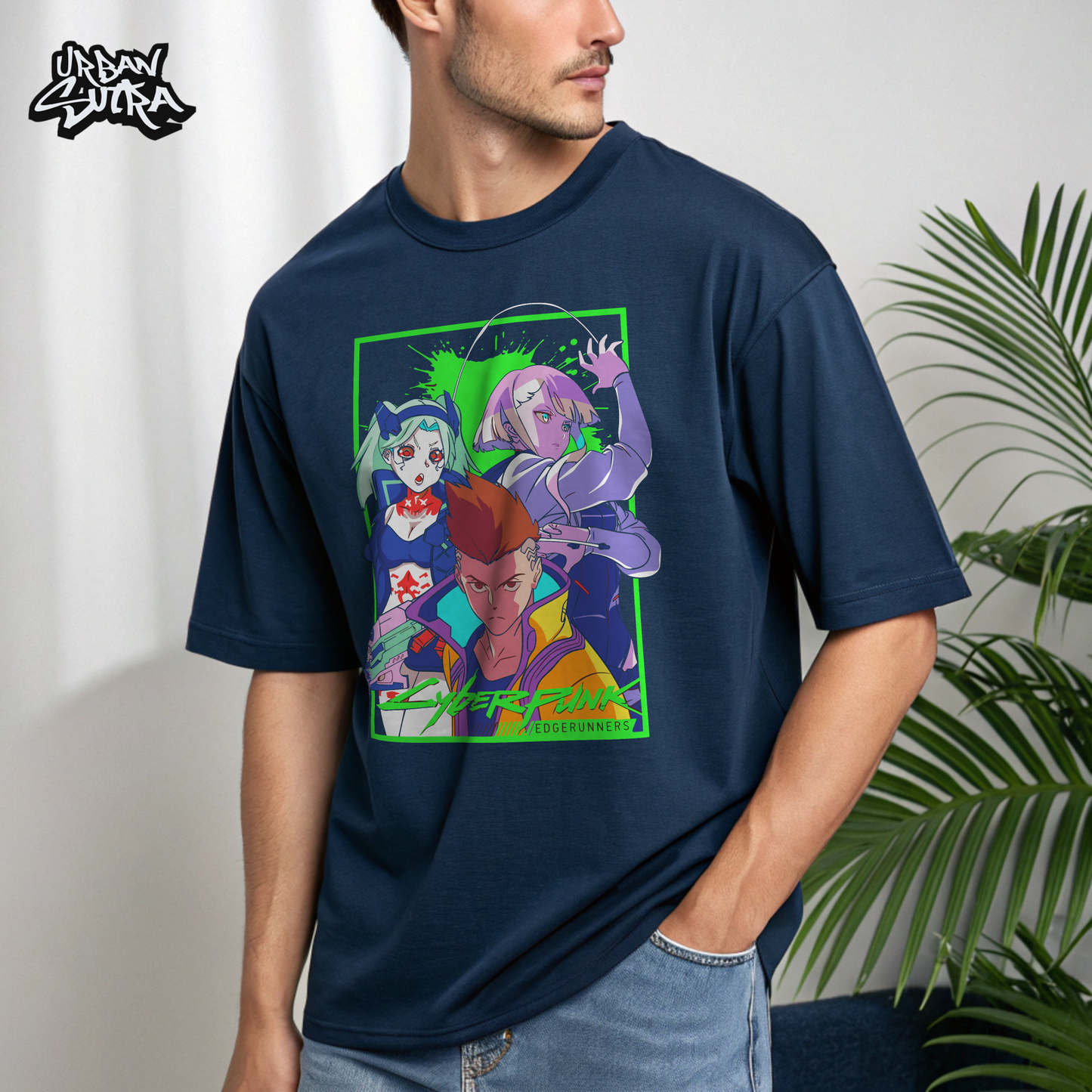 "Edge Runners" Men's Oversized Tee