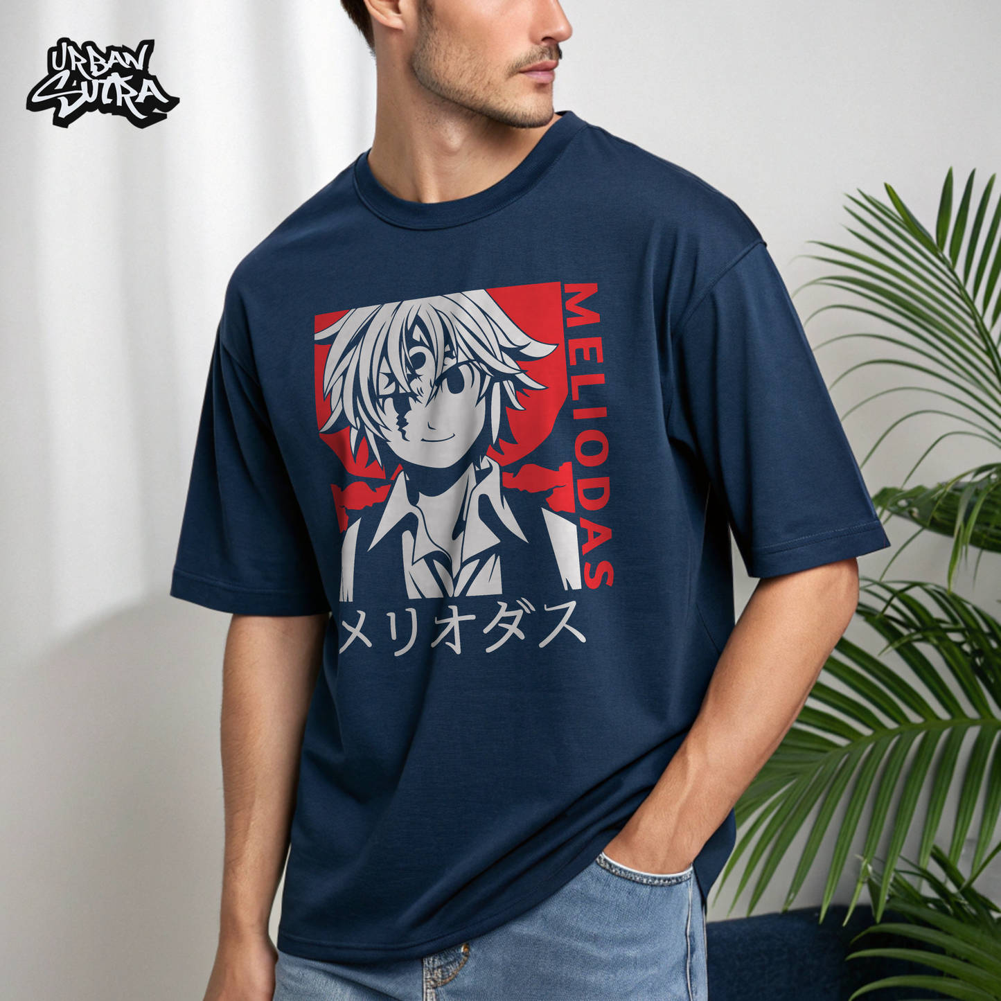 "Hero Meliodas" Men's Oversized Tee