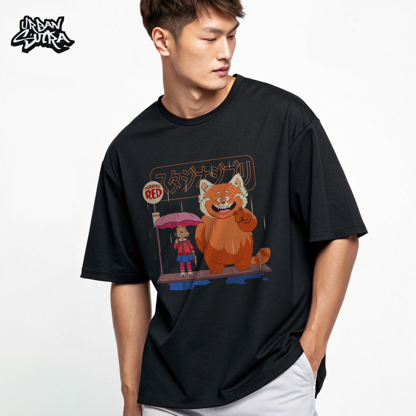 "Turning Red" Men's Oversized Tee