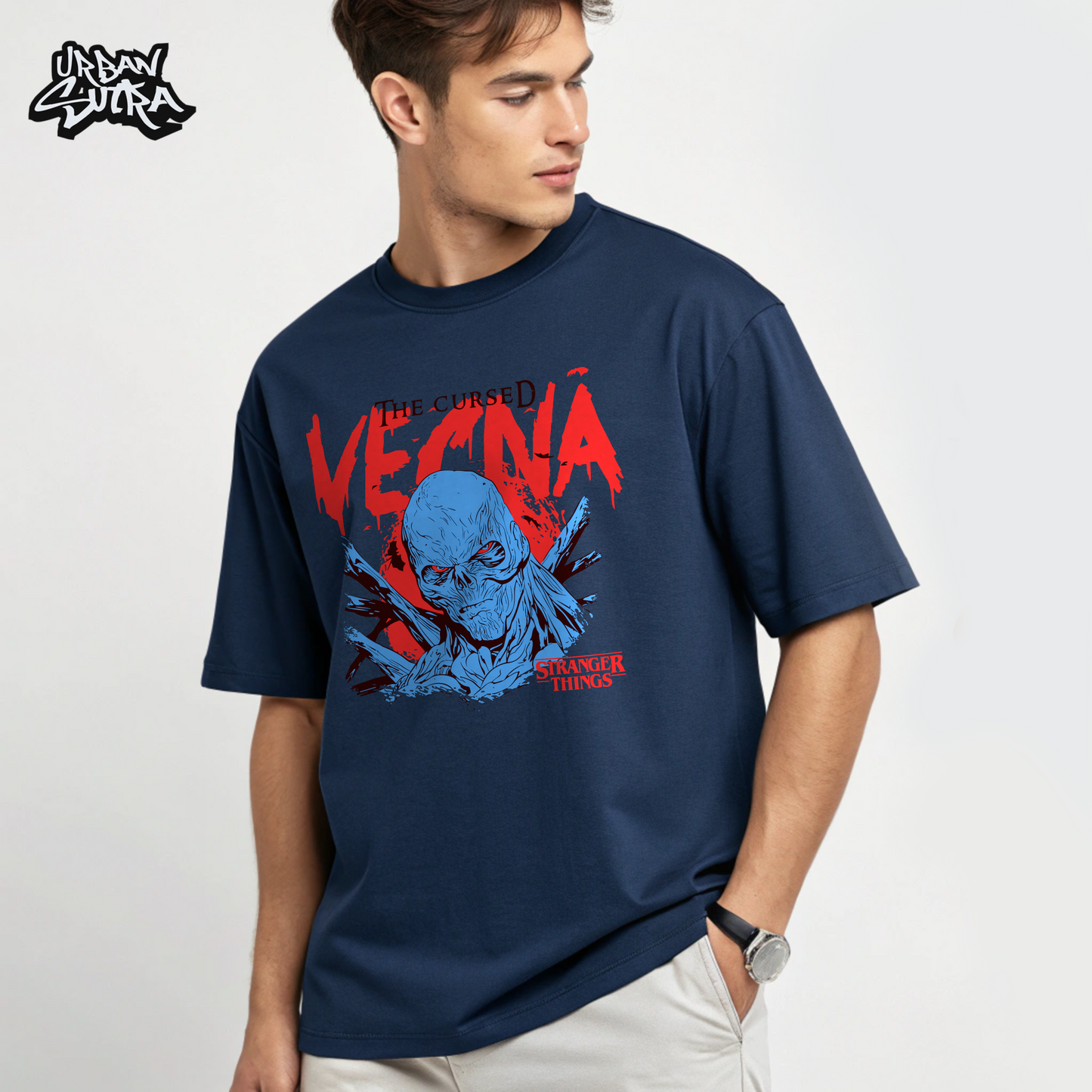 "Cursed Vecna" Men's Oversized Tee