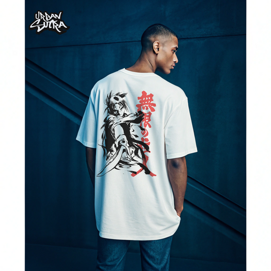 "Samurai Swordsman" Men's Oversized Tee