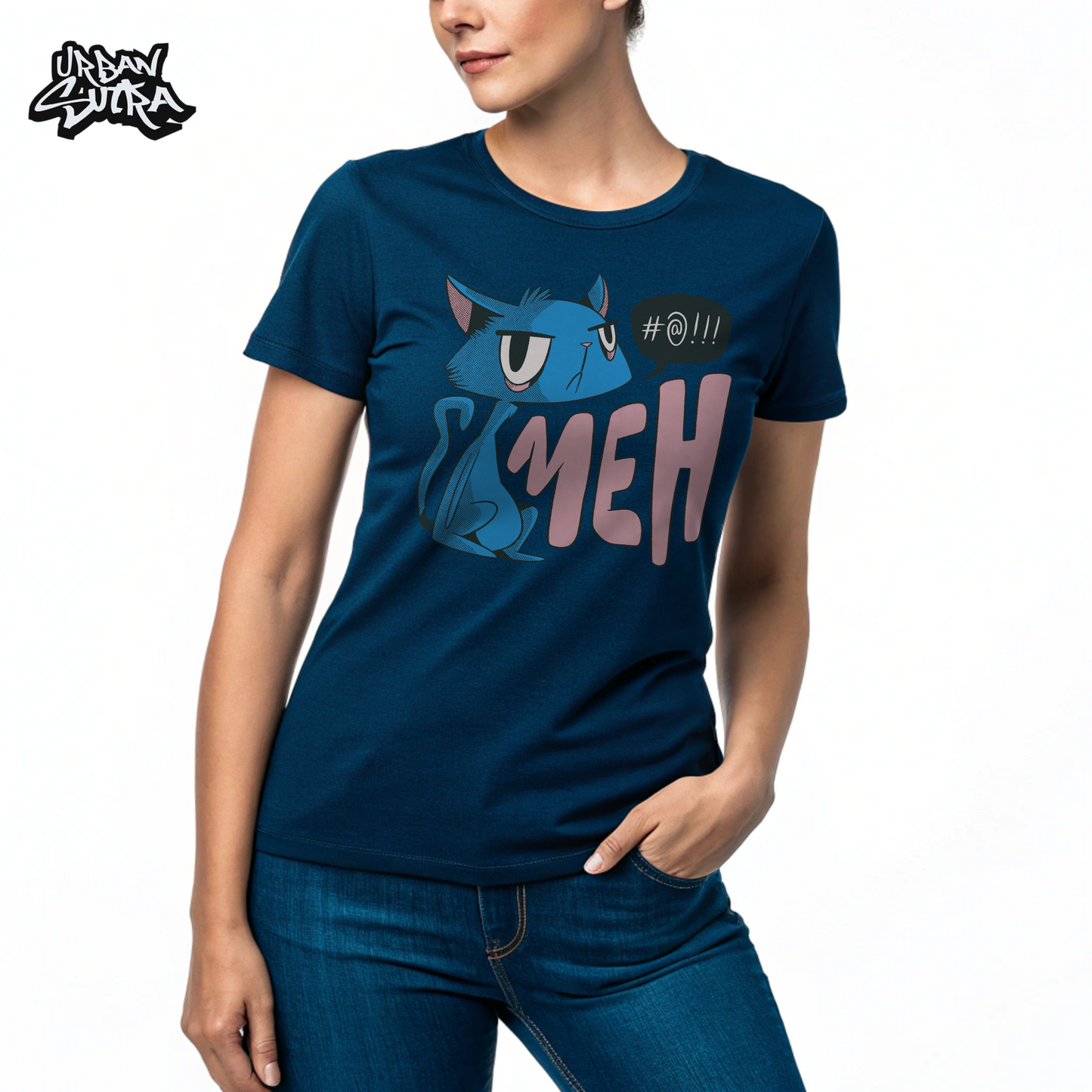 "Meh Cat" Women's Regular Tee