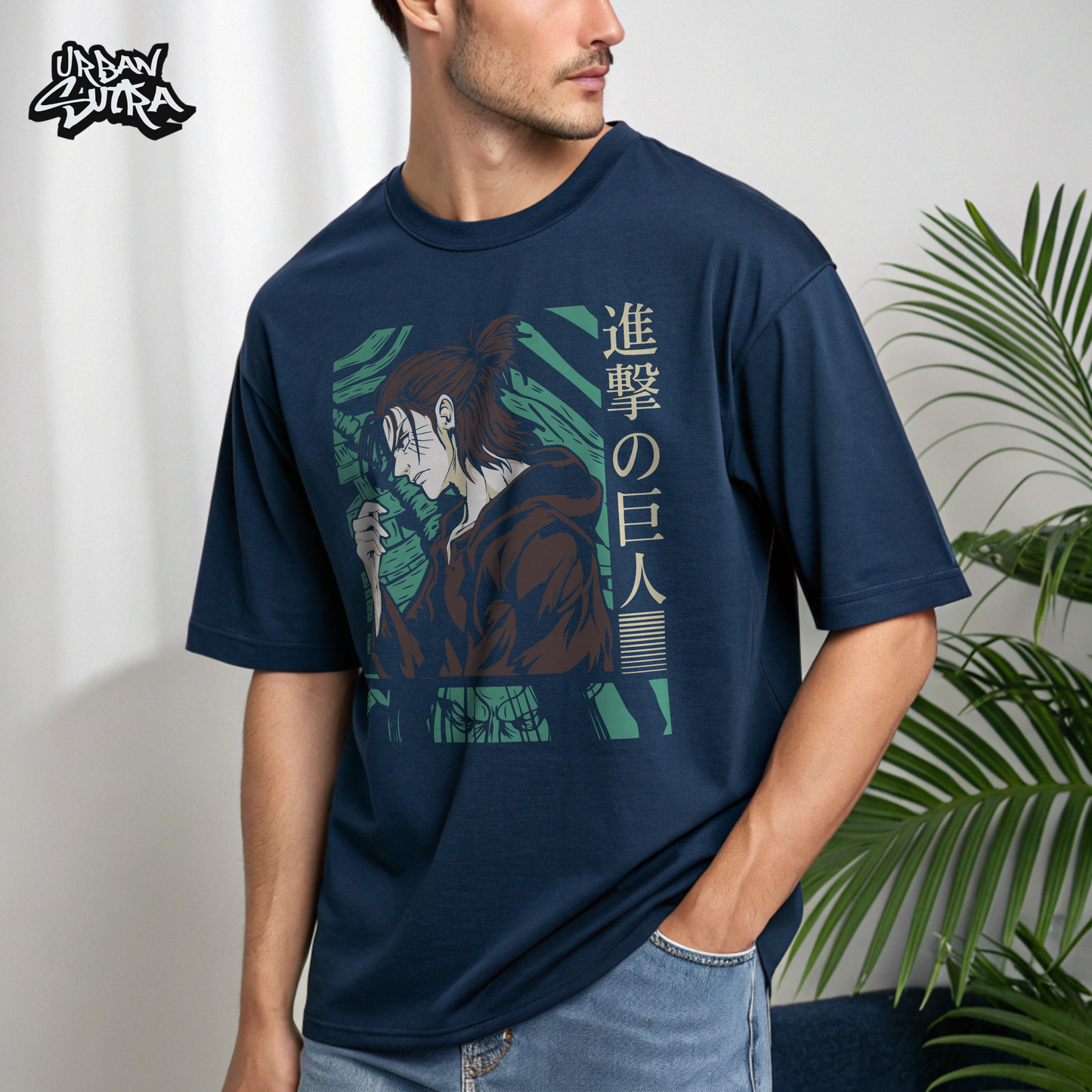 "Eren Antihero Arc" Men's Oversized Tee