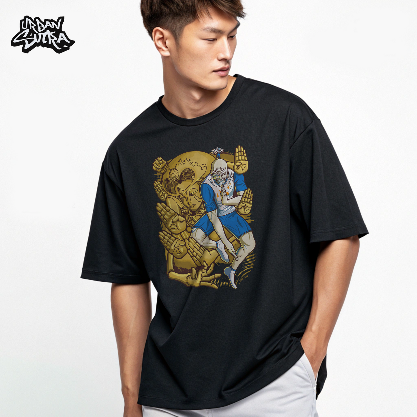 "Isaac Netero" Men's Oversized Tee
