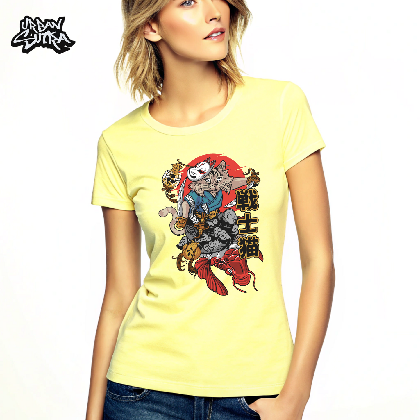 "Cat Fish Mural" Women's Regular Tee