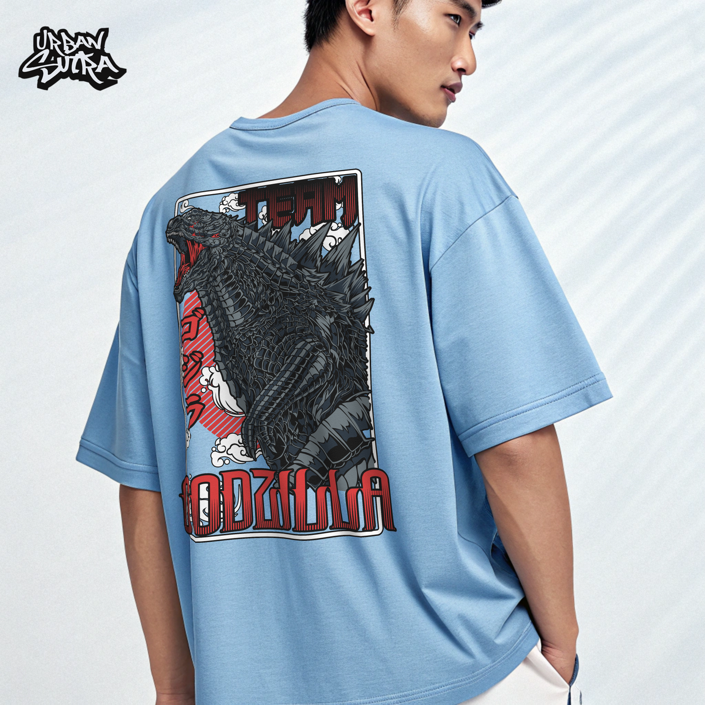 "Team Godzilla" Men's Oversized Tee