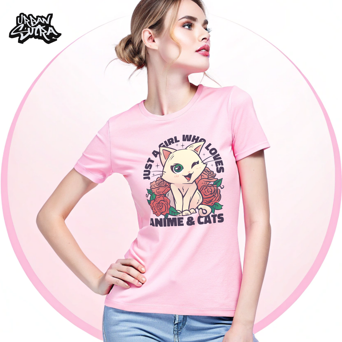 "Anime & Cats" Women's Regular Tee