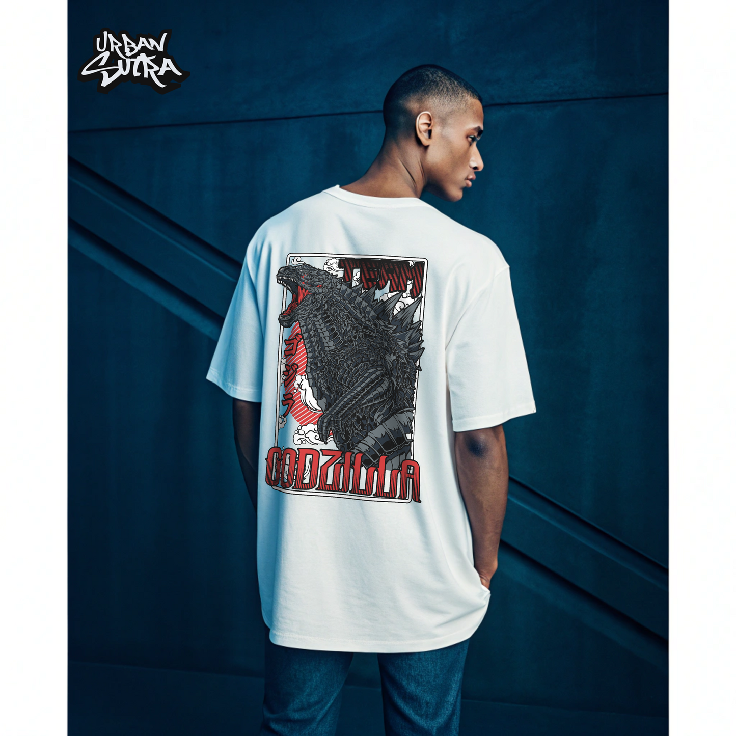 "Team Godzilla" Men's Oversized Tee