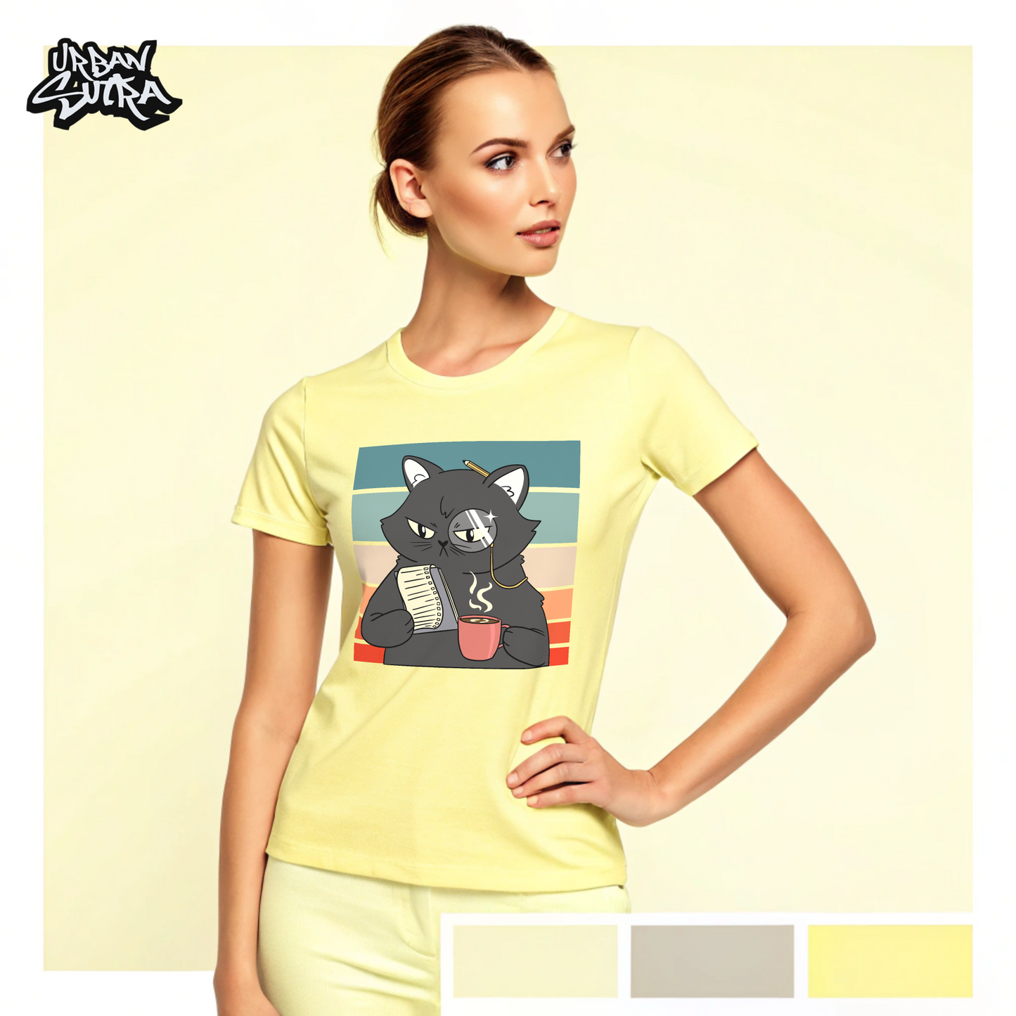"Elegent Neko" Women's Regular Tee