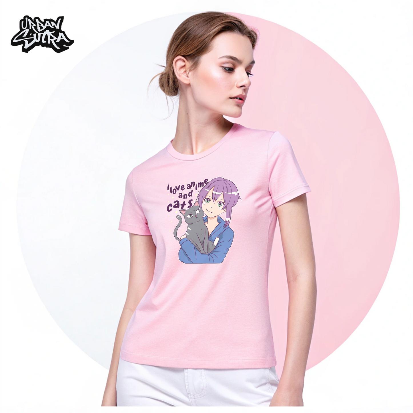 "Anime and Cats" Women's Regular Tee